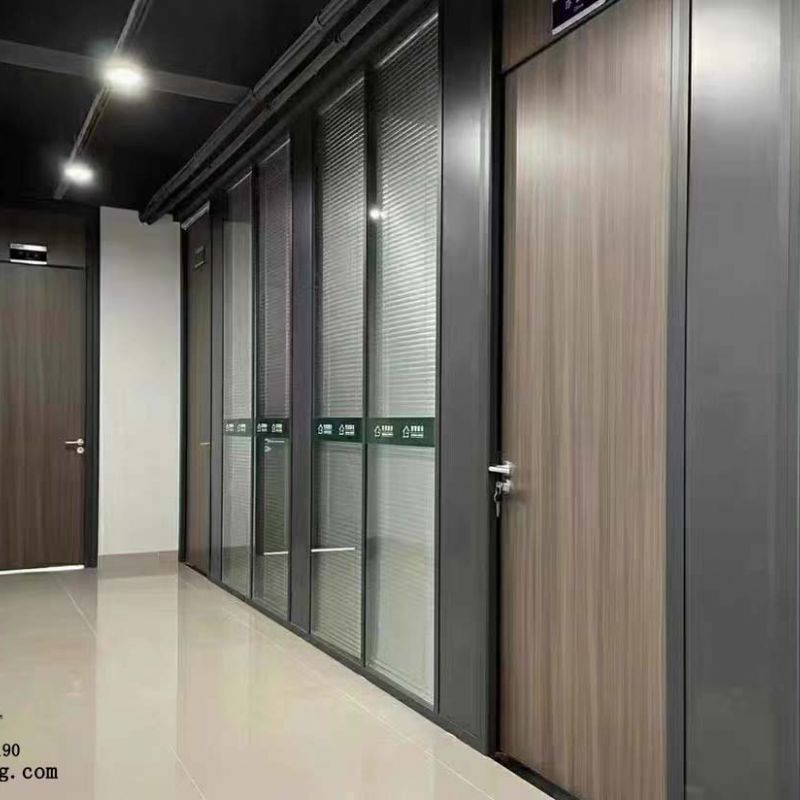 潍坊百叶隔断 办公室双层玻璃内置百叶隔断