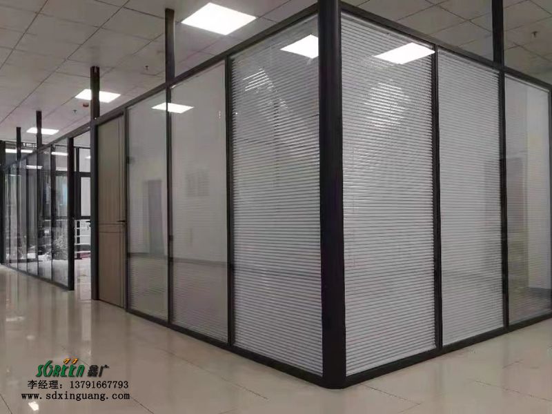 潍坊钢化玻璃隔断 办公室隔断 活动钢化玻璃隔断 