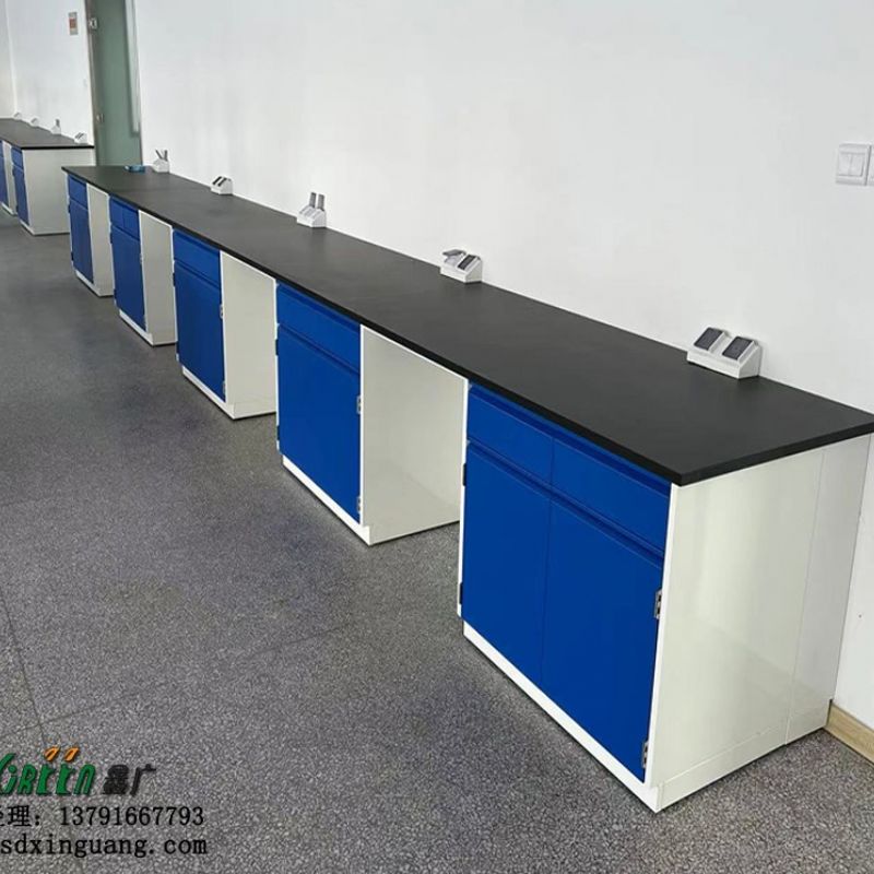 山东实验室边台 全钢实验台柜供应 实心理化板实验台