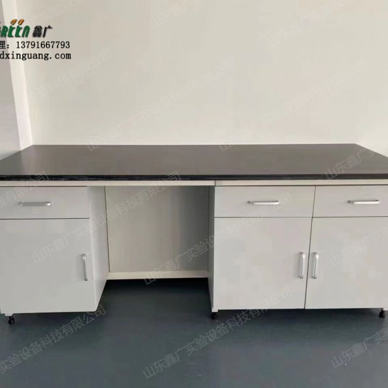 山东潍坊钢木实验台 实验室钢木中央台 化学实验室钢木实验边台