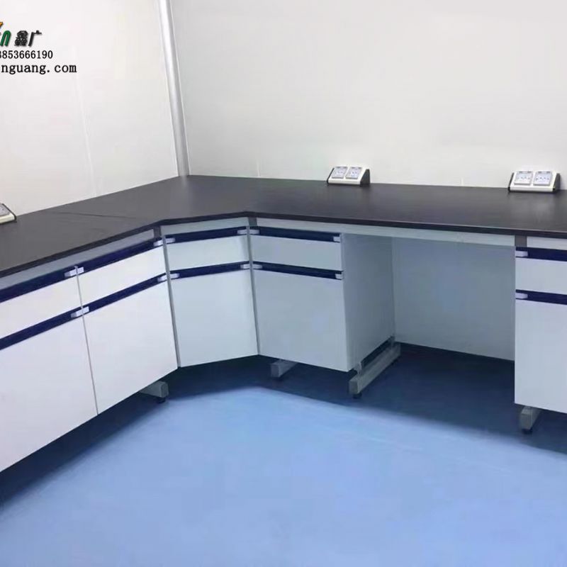 山东鑫广钢木边台 化验室操作台 通风柜 实验室家具
