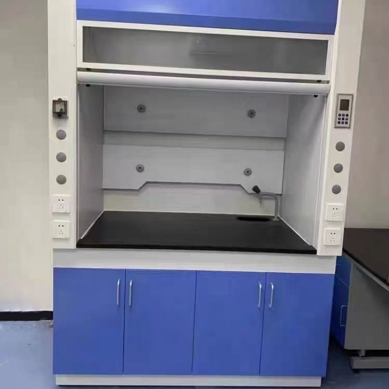 山东鑫广实验室通风设备 全钢落地通风橱 实验台钢木器皿柜按需定制