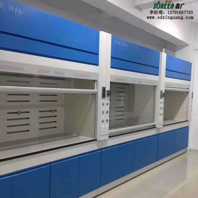 鑫广实验室通风设备 落地通风橱 实验台钢木器皿柜按需定制