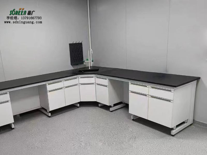 山东鑫广理化钢木实验台实验桌实验室中央操作台设备