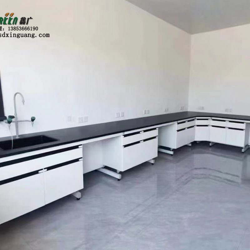 耐酸碱鑫广 钢木实验操作台 中央台水槽台转角台定制