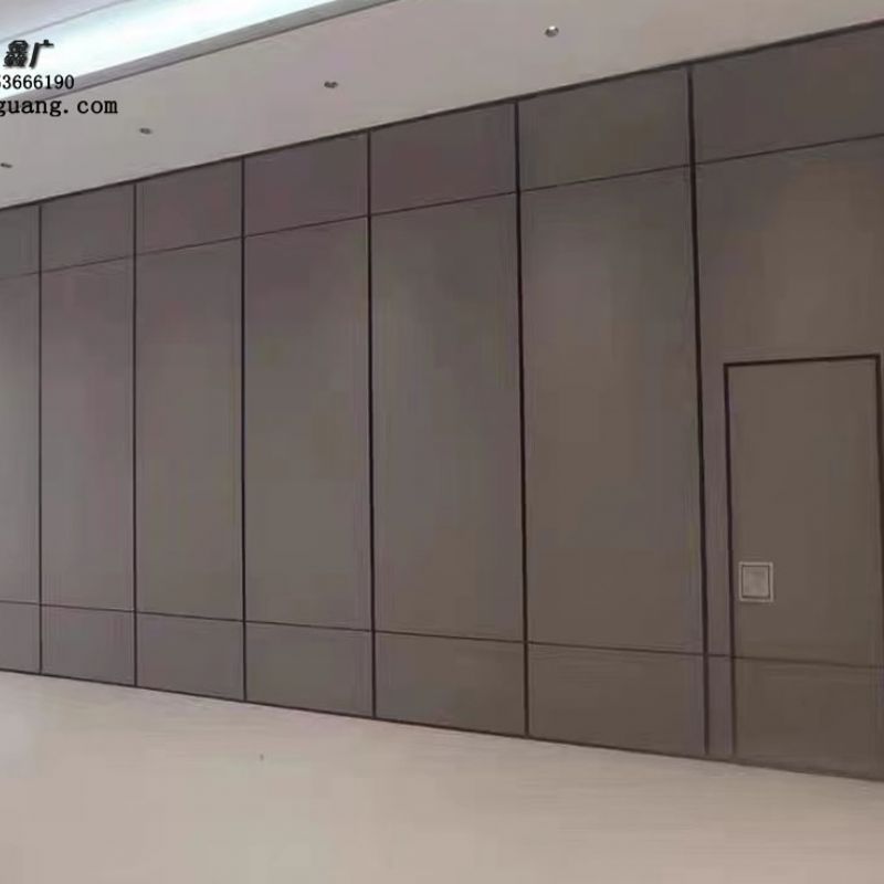 山东鑫广酒店活动隔断 移动屏风 办公室玻璃折叠高隔断