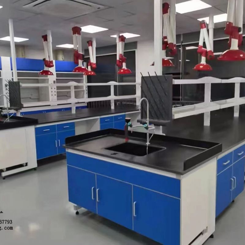 厂家批发钢木中央实验台 实验室边台试验台 鑫广 钢木实验台