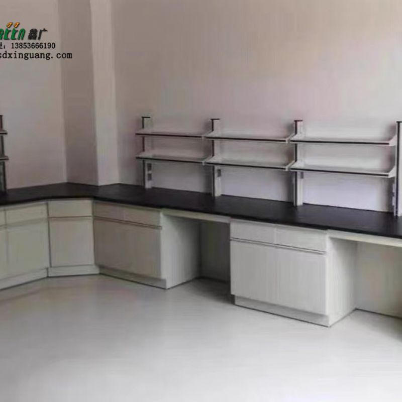 山东鑫广全钢实验台试剂架 中央操作台边台试剂架