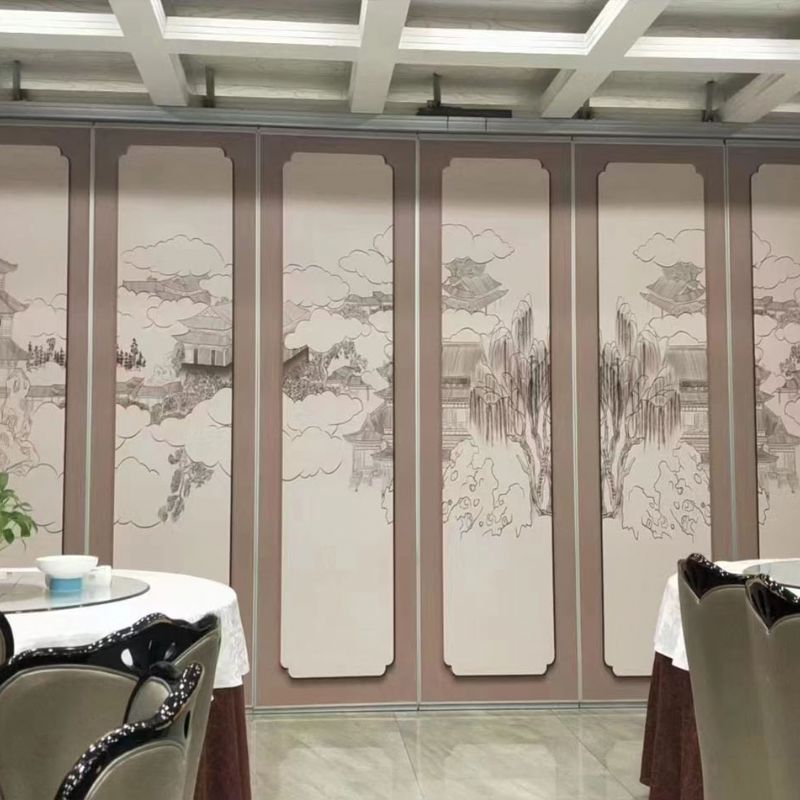 潍坊酒店活动隔断 会议室可隔音 可折叠移动屏风隔断墙