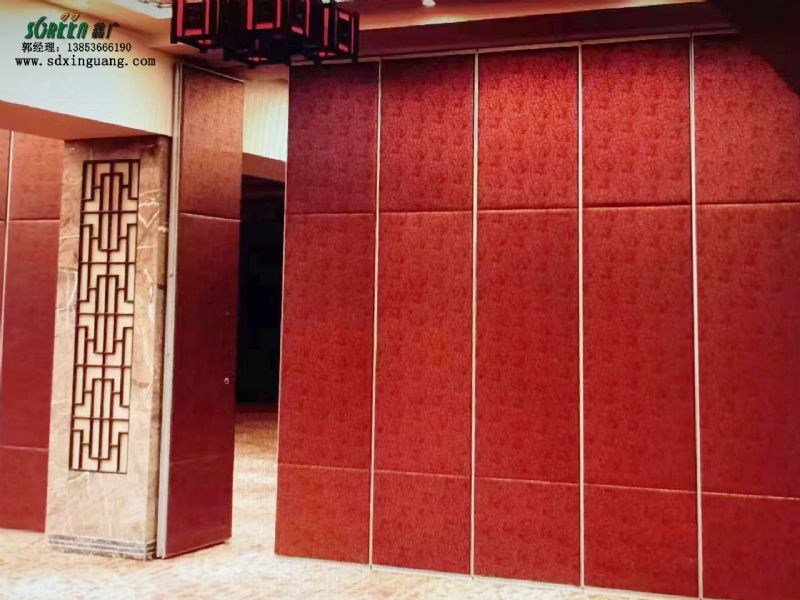 潍坊移动隔断饭店宴会厅屏风折叠门办公高隔音墙板
