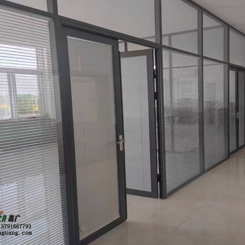 厂家定制玻璃隔断双层玻璃 酒店活动推拉移动折叠门 支持定制