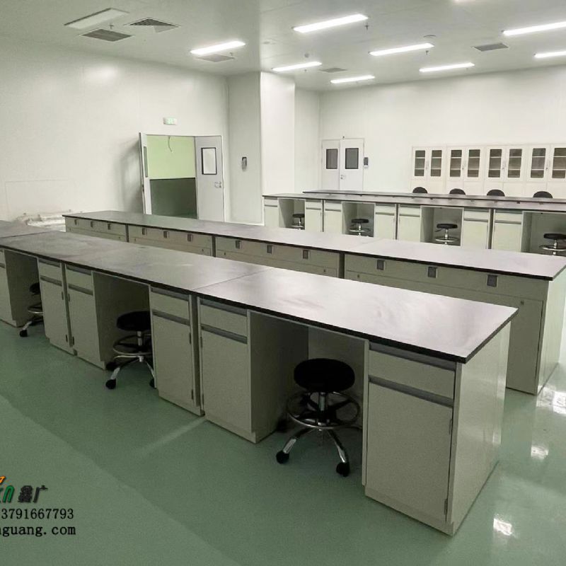 全钢实验室操作桌化验室全钢器皿柜通风柜厂家定制