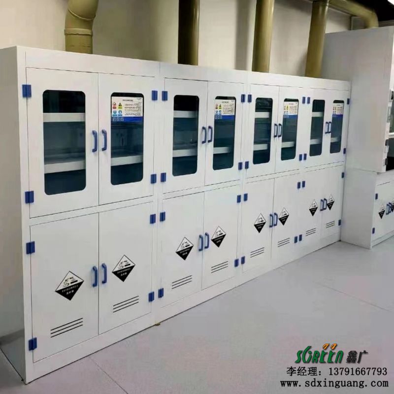 鑫广化验室设备实验室PP耐酸碱样品柜化学安全柜器皿柜