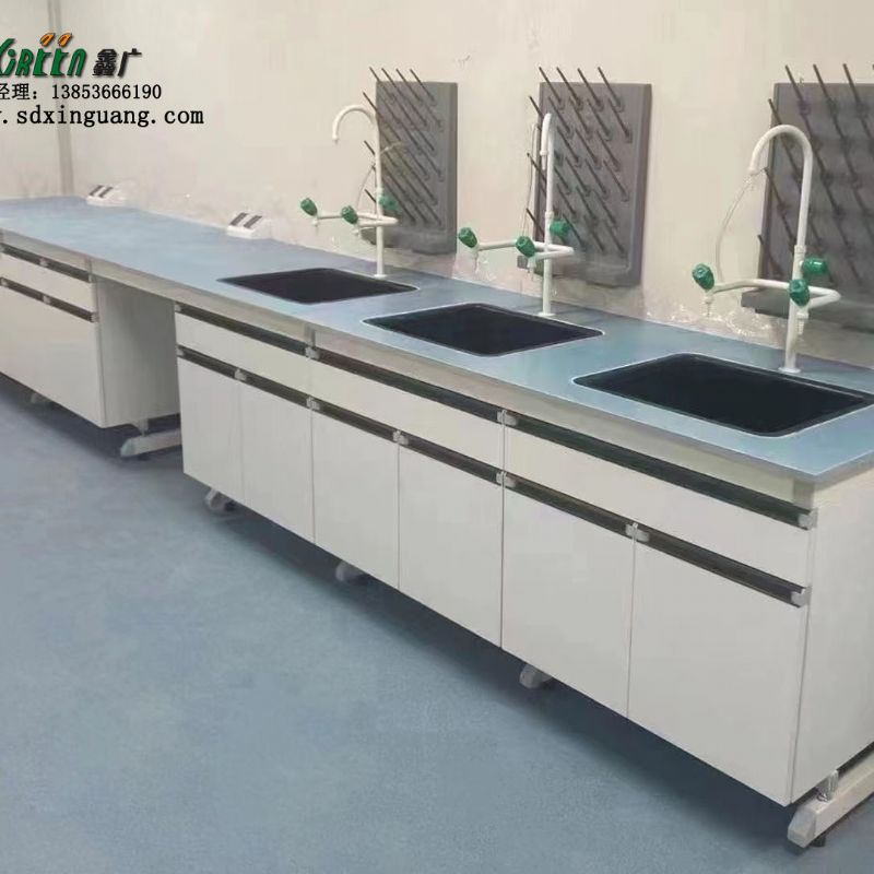 供应实验室操作台 pp水槽台 化验室水咀 沥水架烧杯架