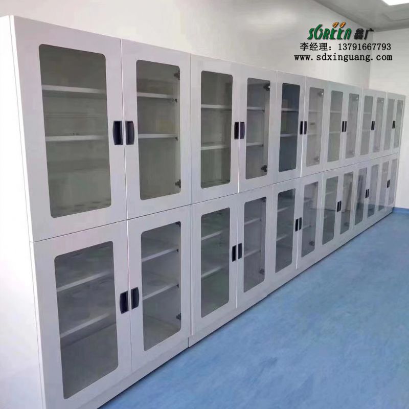 鑫广定制全钢器皿柜材质实验台通风橱柜工作台中央边台