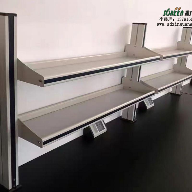 全钢实验室工作台实验台铝玻试剂架批发钢木实验台