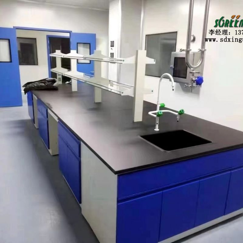 供应实验室工作中央台 全钢理化生实验台 pp水槽台