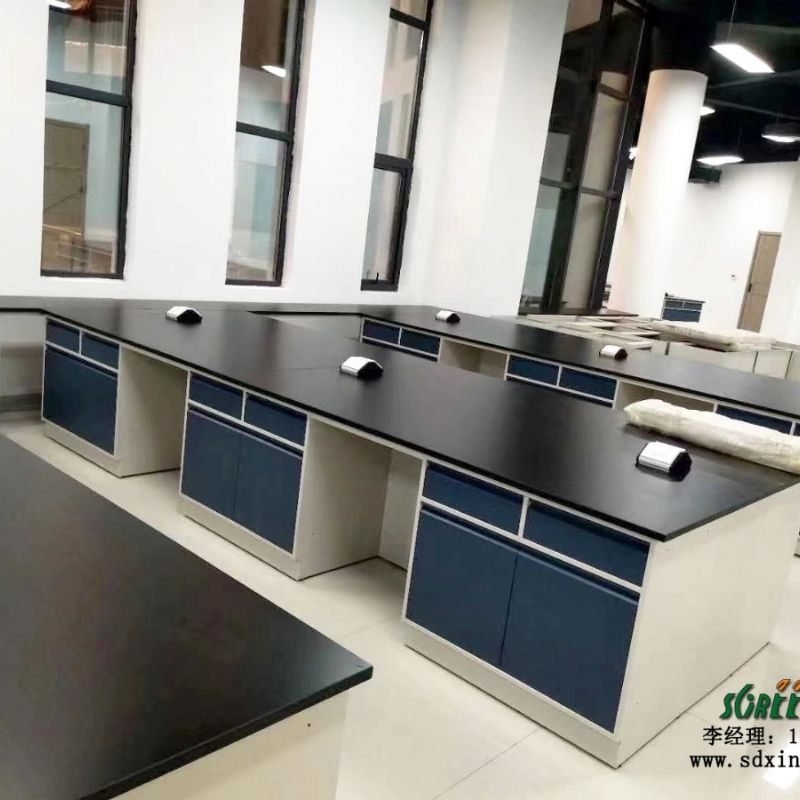 全钢中央台实验室边台通风橱柜学生试验化验室操作台