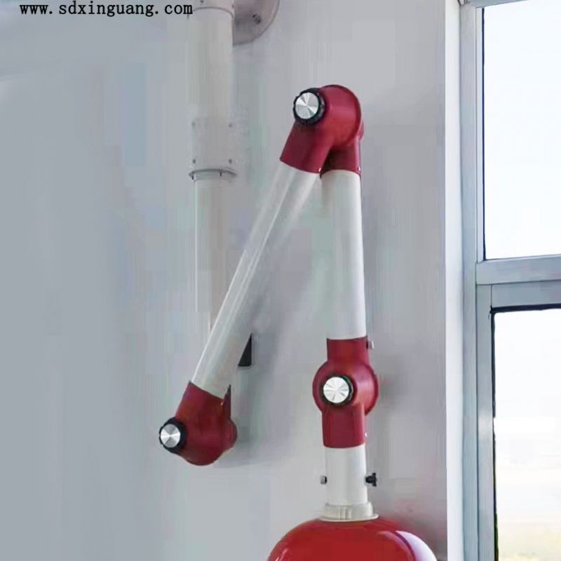 供应实验室万向吸风罩pp化验室三节移动排风罩