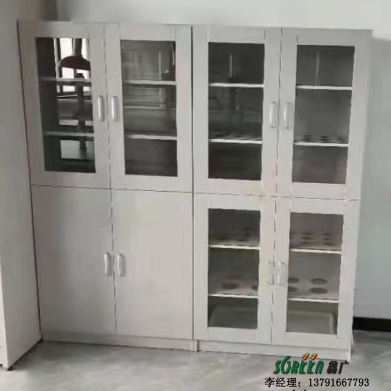 潍坊实验室家具实验台厂家全钢制双开门器皿柜试剂柜