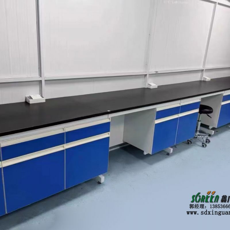 鑫广实验室钢木边台 工作台理化台 通风橱柜