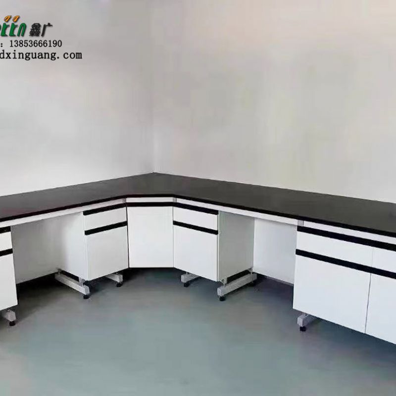 山东试验台厂家实验室工作台钢木实验台边台