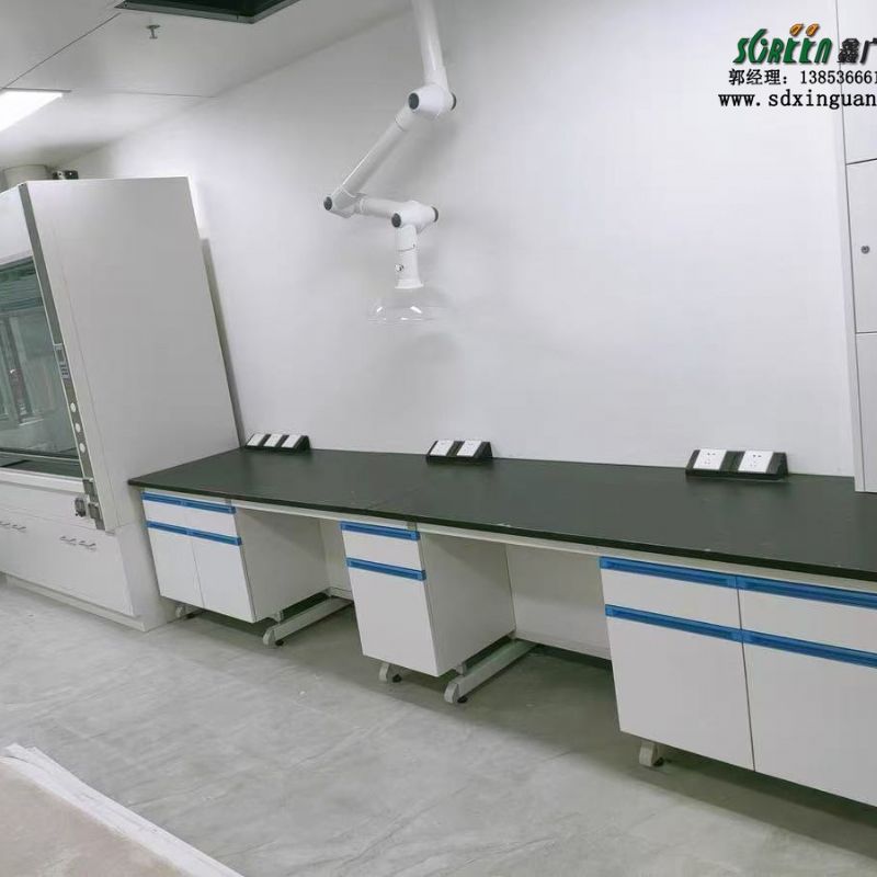 山东定制钢木实验台化学工作台学校试验台边台