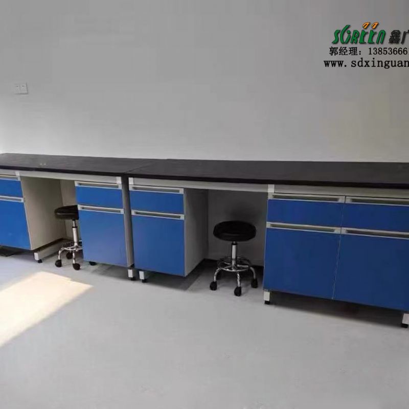 山东实验室家具钢木试验台实验边台定做