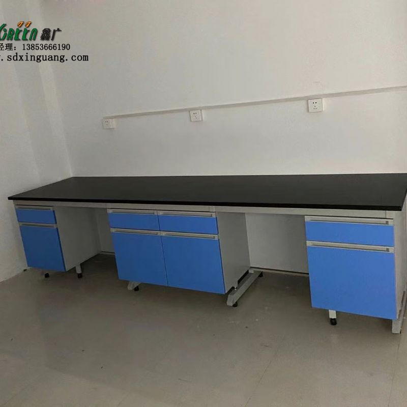 山东实验室操作台 实验室实验台 钢木材质耐腐蚀台面